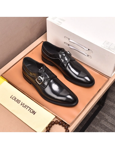 Louis Vuitton leather shoes 078,Louis Vuitton Leather Shoes,LOUIS VUITTON Sneakers,Business Shoes