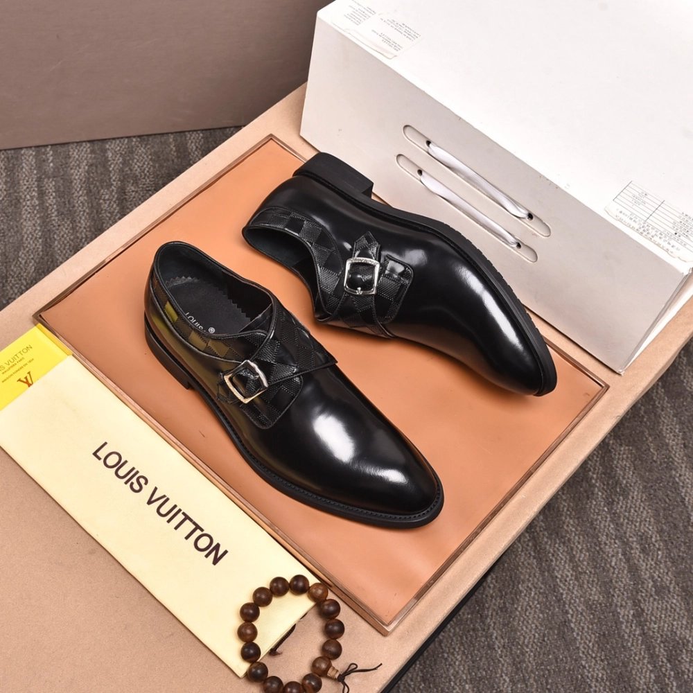 Louis Vuitton leather shoes 078,Louis Vuitton Leather Shoes,LOUIS VUITTON Sneakers,Business Shoes