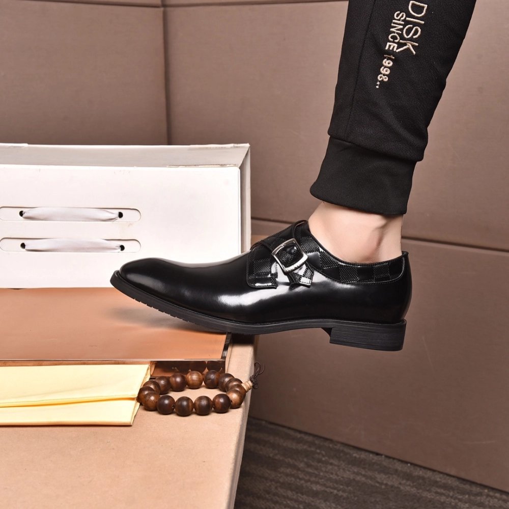 Louis Vuitton leather shoes 078,Louis Vuitton Leather Shoes,LOUIS VUITTON Sneakers,Business Shoes