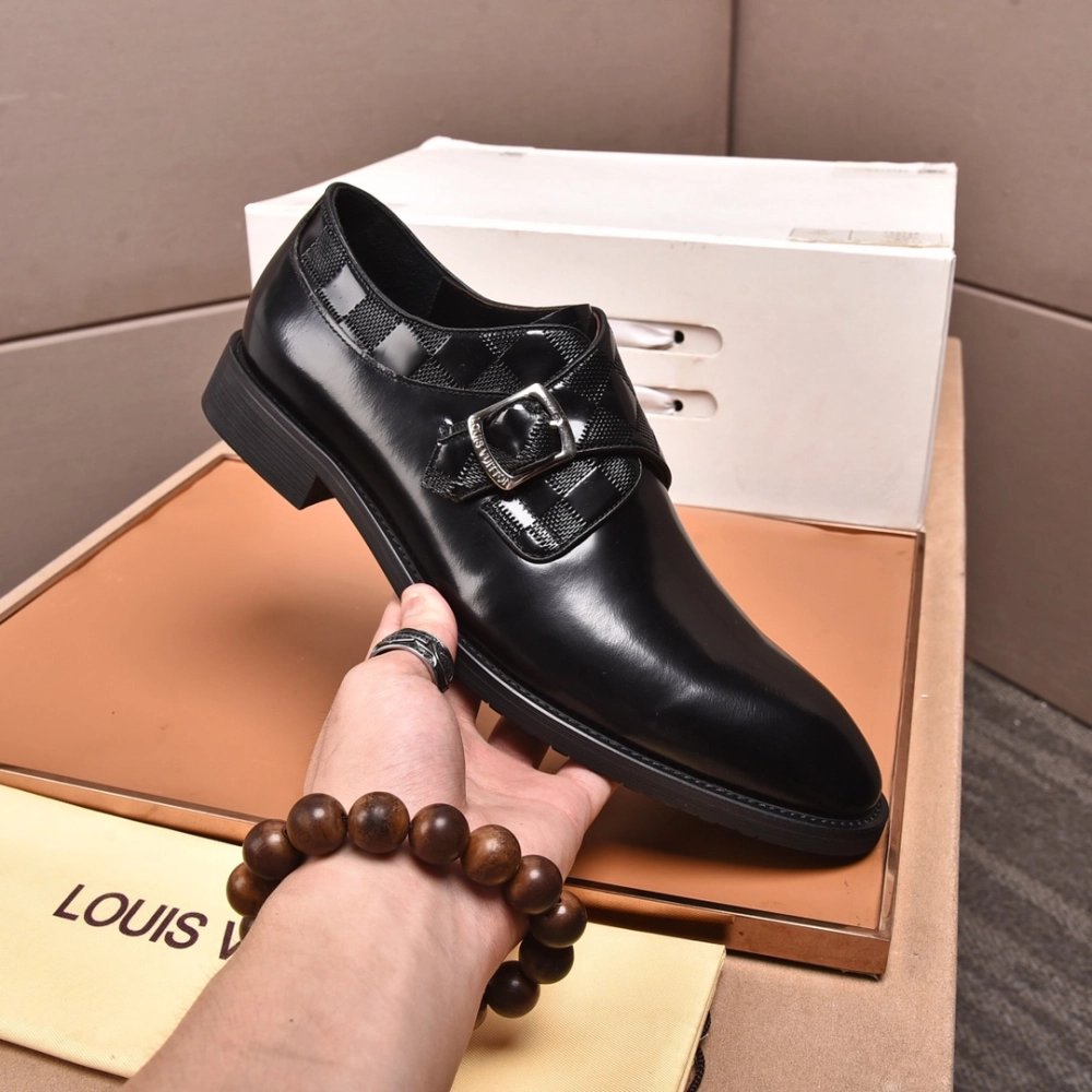 Louis Vuitton leather shoes 078,Louis Vuitton Leather Shoes,LOUIS VUITTON Sneakers,Business Shoes