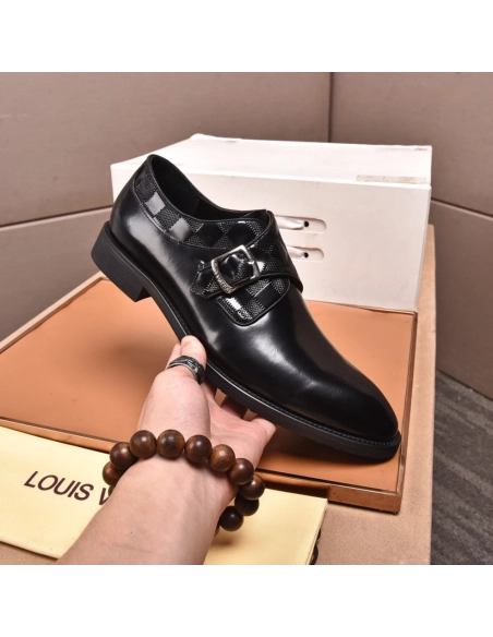 Louis Vuitton leather shoes 078,Louis Vuitton Leather Shoes,LOUIS VUITTON Sneakers,Business Shoes
