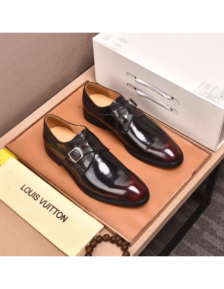Louis Vuitton leather shoes 079,Louis Vuitton Leather Shoes,LOUIS VUITTON Sneakers,Business Shoes