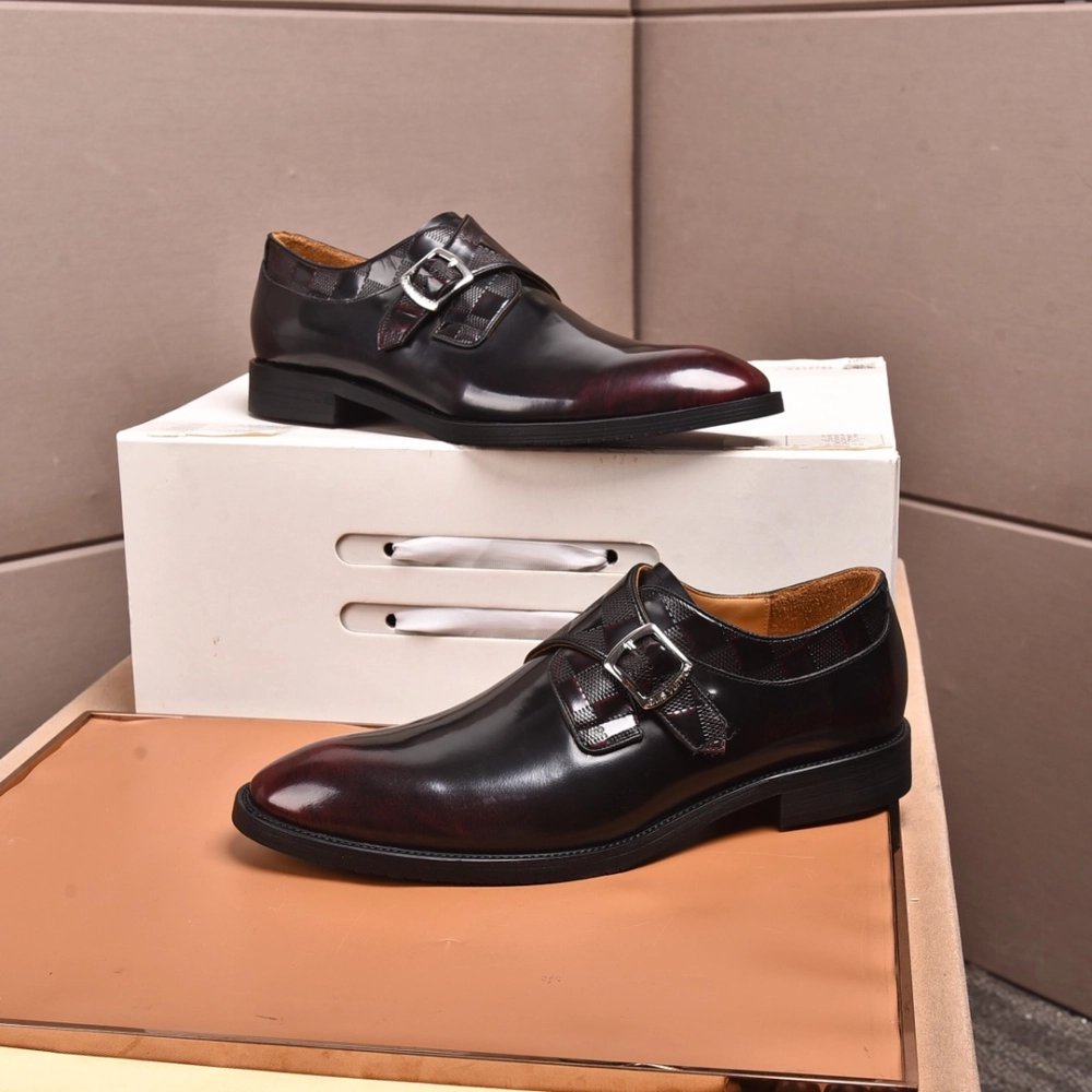 Louis Vuitton leather shoes 079,Louis Vuitton Leather Shoes,LOUIS VUITTON Sneakers,Business Shoes