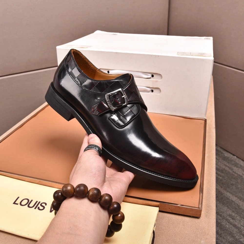 Louis Vuitton leather shoes 079,Louis Vuitton Leather Shoes,LOUIS VUITTON Sneakers,Business Shoes