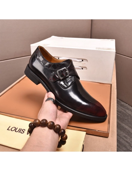 Louis Vuitton leather shoes 079,Louis Vuitton Leather Shoes,LOUIS VUITTON Sneakers,Business Shoes