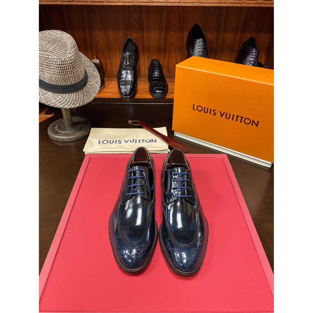 Louis Vuitton leather shoes 080,Louis Vuitton Leather Shoes,LOUIS VUITTON Sneakers,Business Shoes