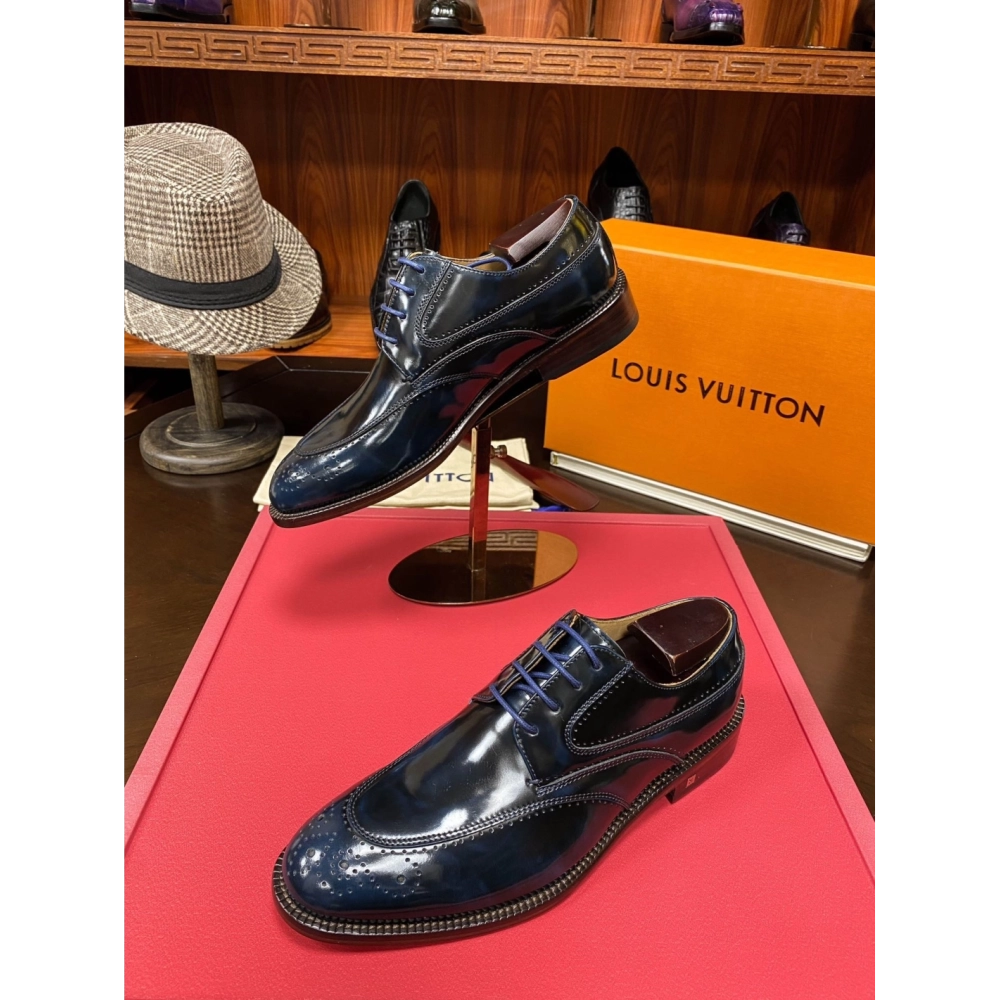 Louis Vuitton leather shoes 080,Louis Vuitton Leather Shoes,LOUIS VUITTON Sneakers,Business Shoes