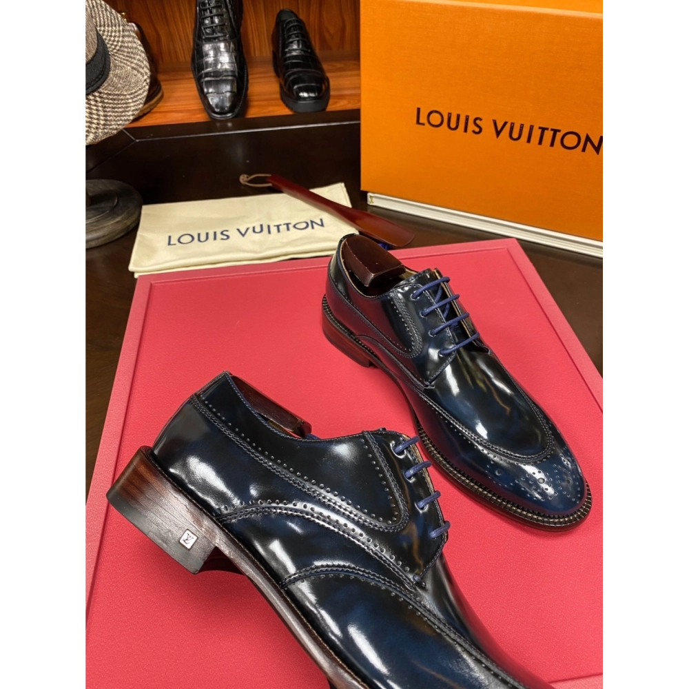 Louis Vuitton leather shoes 080,Louis Vuitton Leather Shoes,LOUIS VUITTON Sneakers,Business Shoes