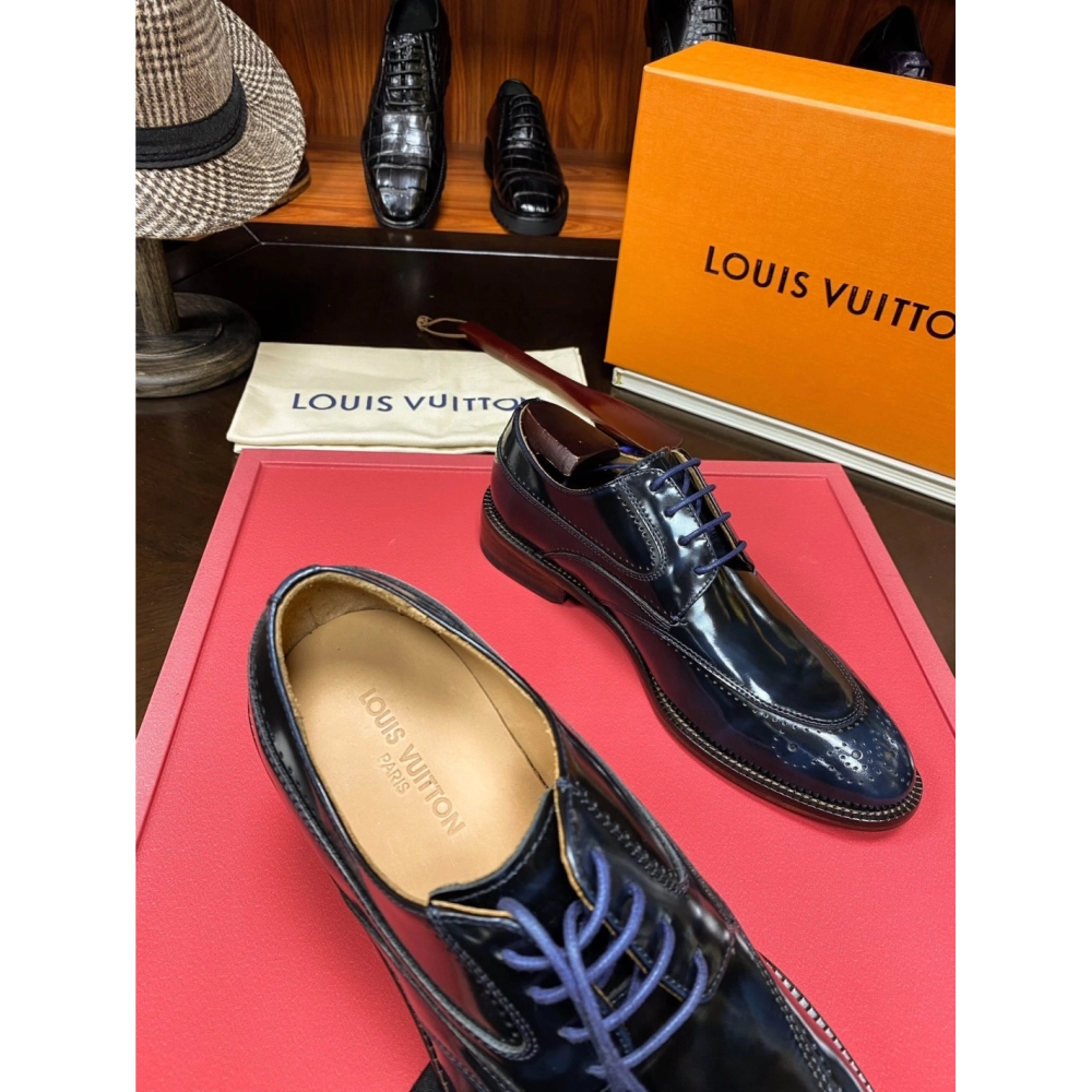 Louis Vuitton leather shoes 080,Louis Vuitton Leather Shoes,LOUIS VUITTON Sneakers,Business Shoes
