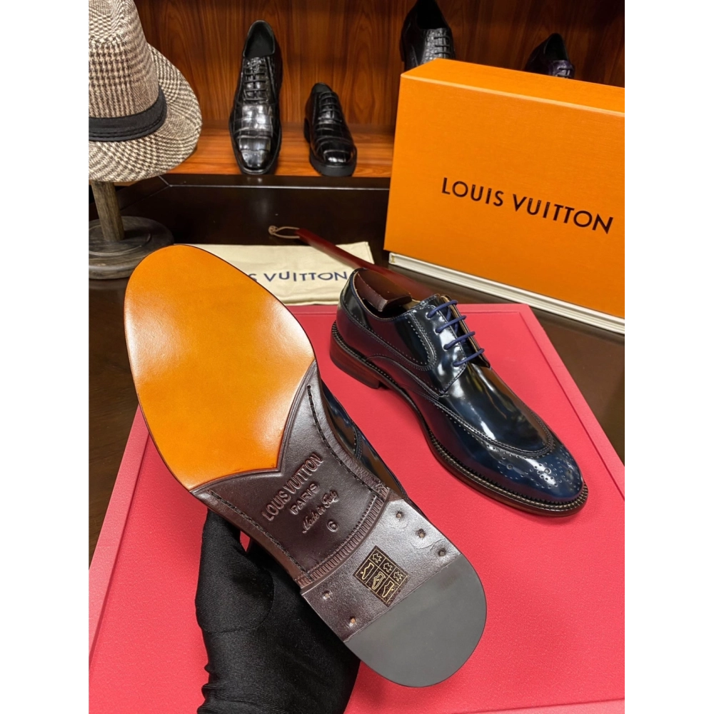 Louis Vuitton leather shoes 080,Louis Vuitton Leather Shoes,LOUIS VUITTON Sneakers,Business Shoes