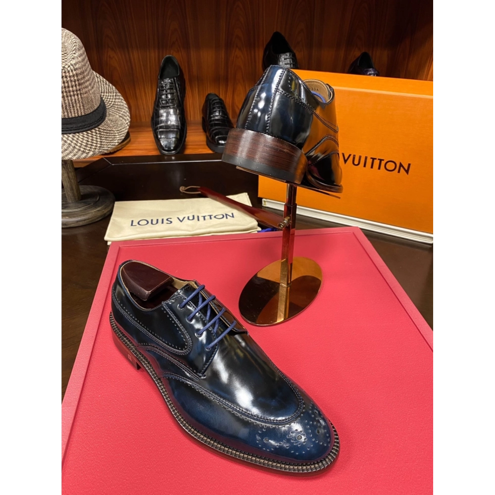 Louis Vuitton leather shoes 080,Louis Vuitton Leather Shoes,LOUIS VUITTON Sneakers,Business Shoes