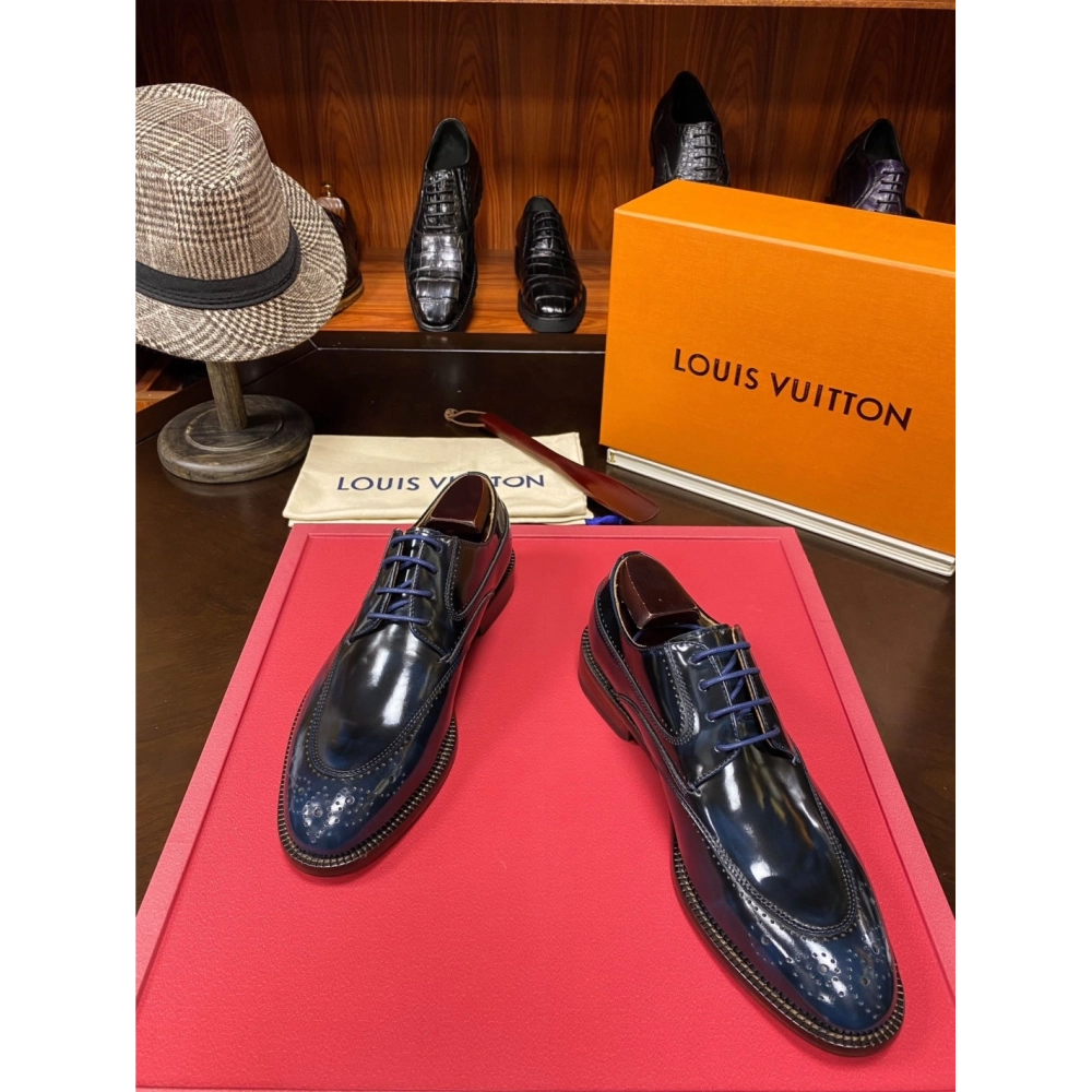 Louis Vuitton leather shoes 080,Louis Vuitton Leather Shoes,LOUIS VUITTON Sneakers,Business Shoes