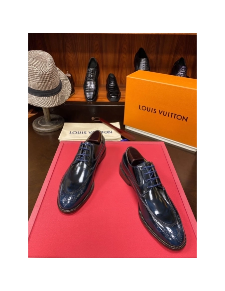 Louis Vuitton leather shoes 080,Louis Vuitton Leather Shoes,LOUIS VUITTON Sneakers,Business Shoes