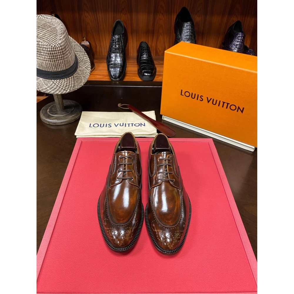 Louis Vuitton leather shoes 081,Louis Vuitton Leather Shoes,LOUIS VUITTON Sneakers,Business Shoes