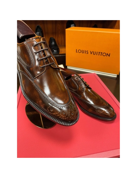 Louis Vuitton leather shoes 081,Louis Vuitton Leather Shoes,LOUIS VUITTON Sneakers,Business Shoes