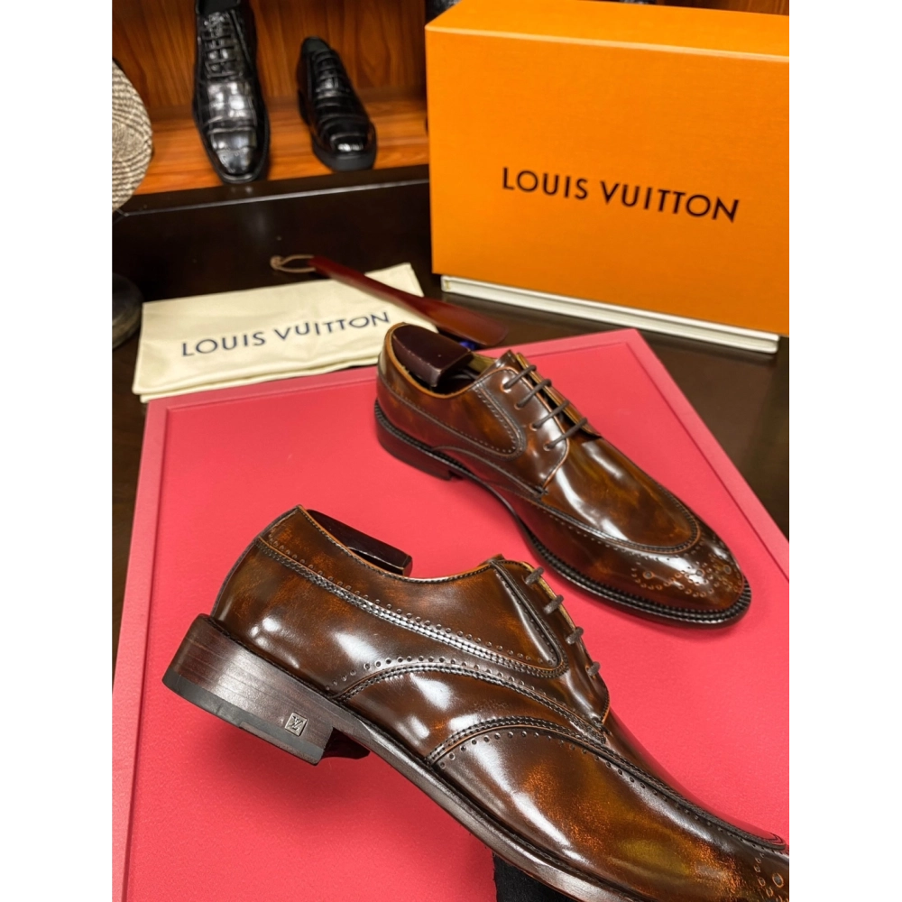 Louis Vuitton leather shoes 081,Louis Vuitton Leather Shoes,LOUIS VUITTON Sneakers,Business Shoes
