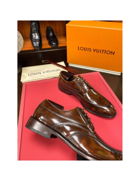 Louis Vuitton leather shoes 081,Louis Vuitton Leather Shoes,LOUIS VUITTON Sneakers,Business Shoes