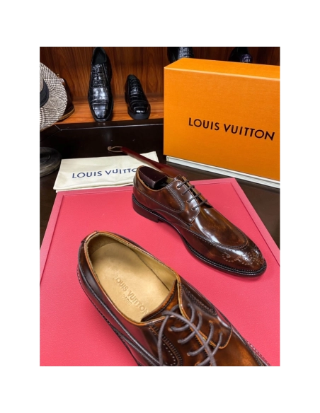 Louis Vuitton leather shoes 081,Louis Vuitton Leather Shoes,LOUIS VUITTON Sneakers,Business Shoes