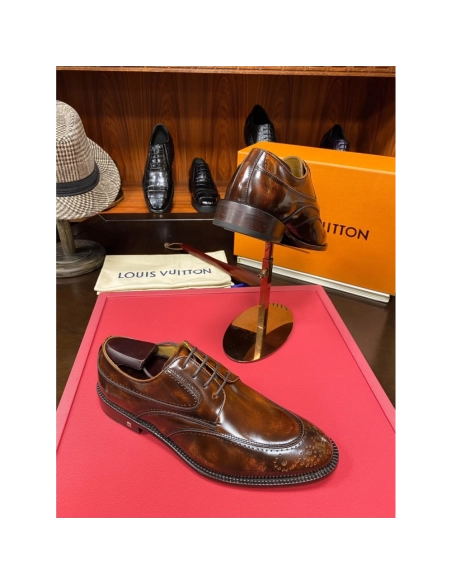 Louis Vuitton leather shoes 081,Louis Vuitton Leather Shoes,LOUIS VUITTON Sneakers,Business Shoes