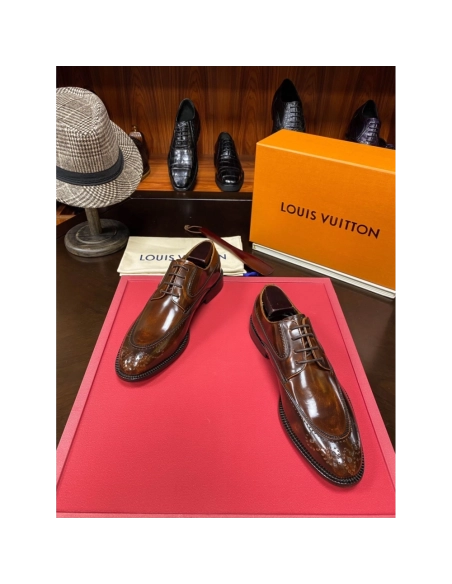 Louis Vuitton leather shoes 081,Louis Vuitton Leather Shoes,LOUIS VUITTON Sneakers,Business Shoes