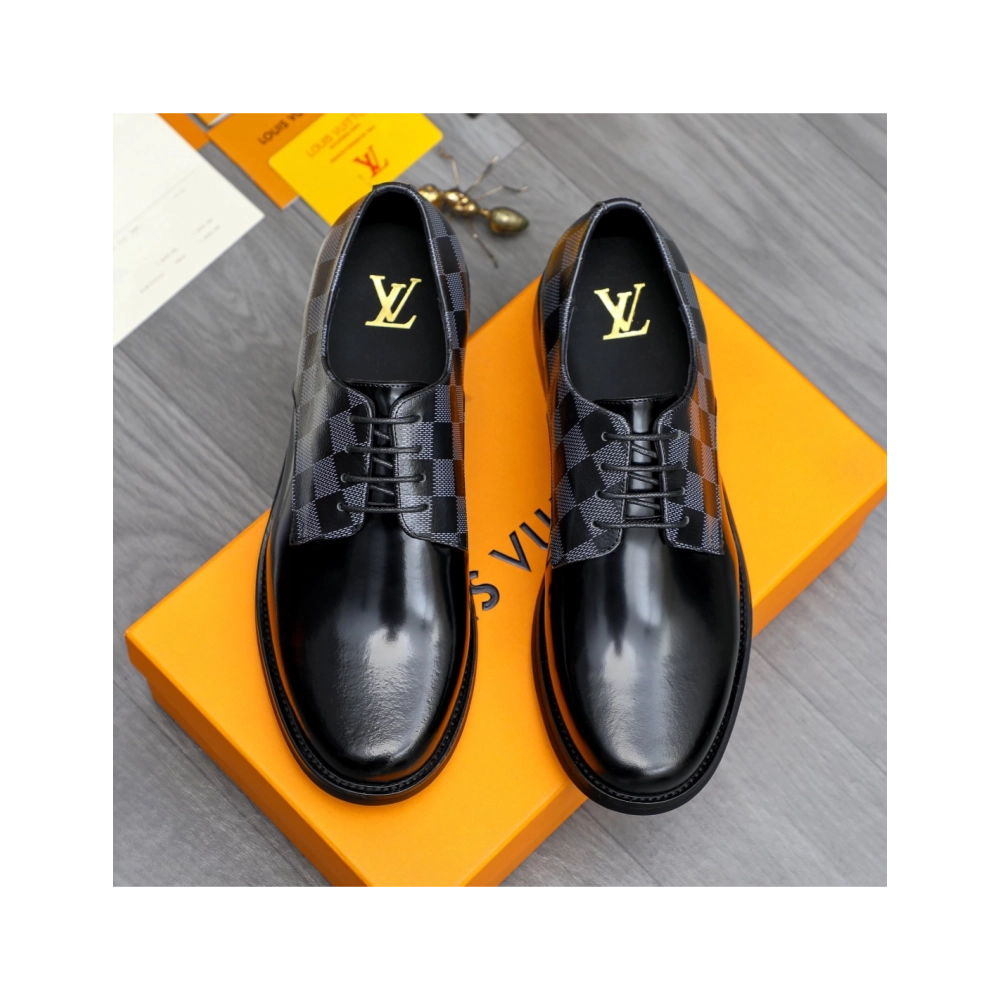 Louis Vuitton leather shoes 082,Louis Vuitton Leather Shoes,LOUIS VUITTON Sneakers,Business Shoes
