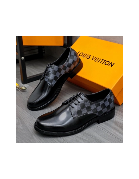 Louis Vuitton leather shoes 082,Louis Vuitton Leather Shoes,LOUIS VUITTON Sneakers,Business Shoes