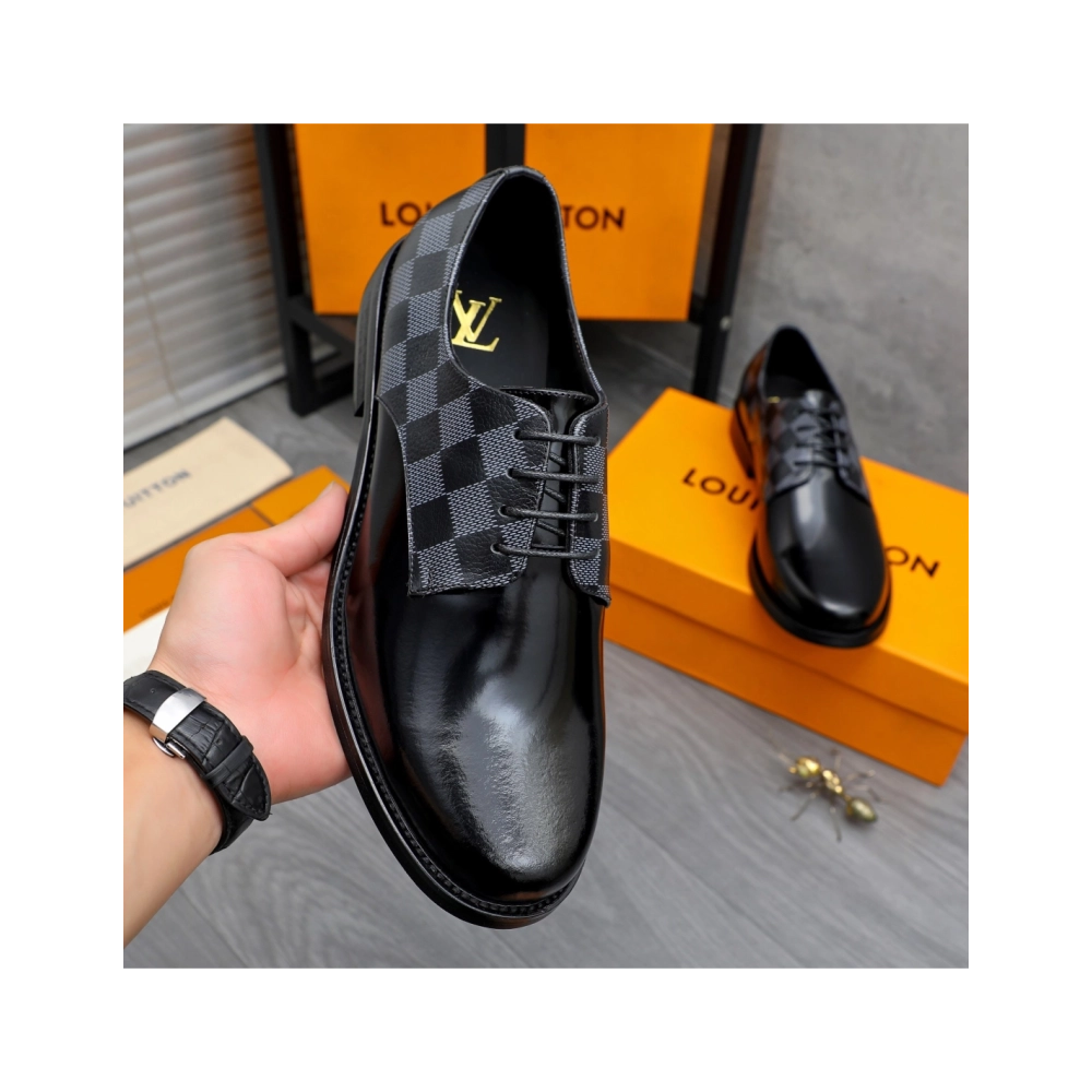 Louis Vuitton leather shoes 082,Louis Vuitton Leather Shoes,LOUIS VUITTON Sneakers,Business Shoes