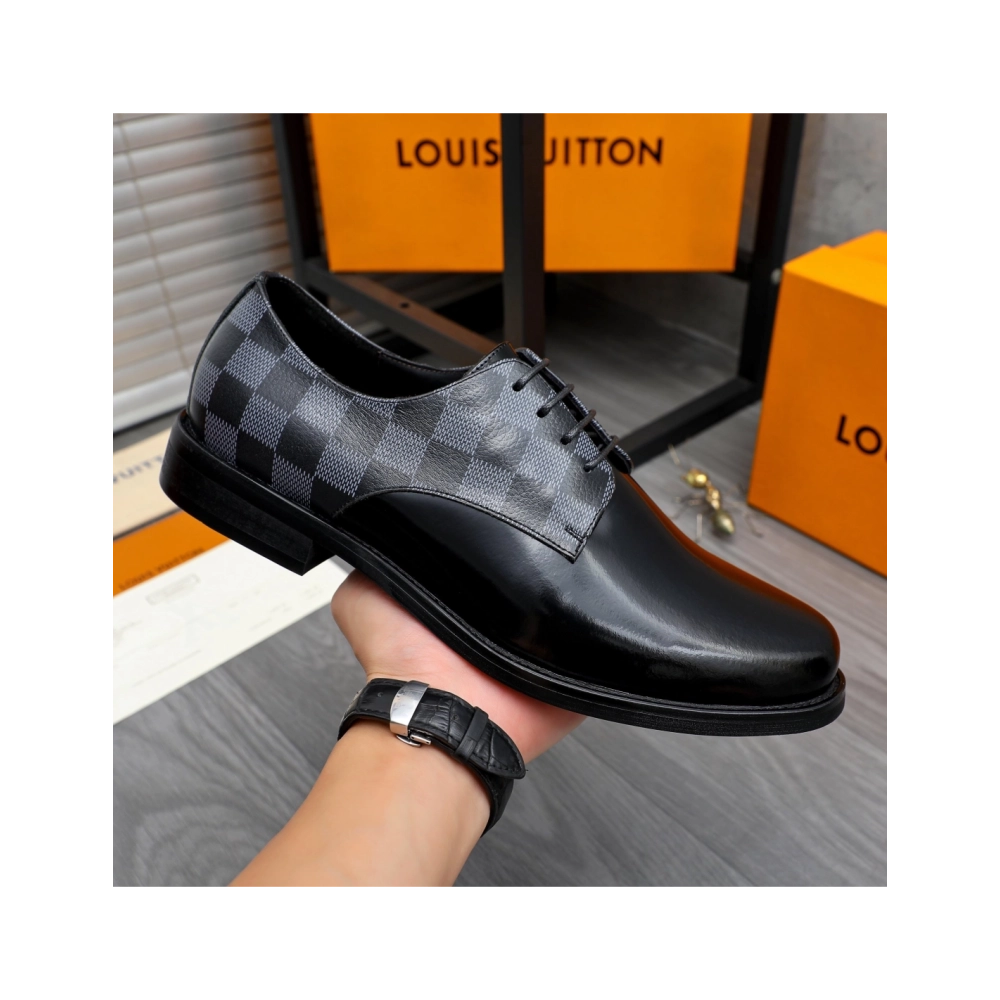 Louis Vuitton leather shoes 082,Louis Vuitton Leather Shoes,LOUIS VUITTON Sneakers,Business Shoes
