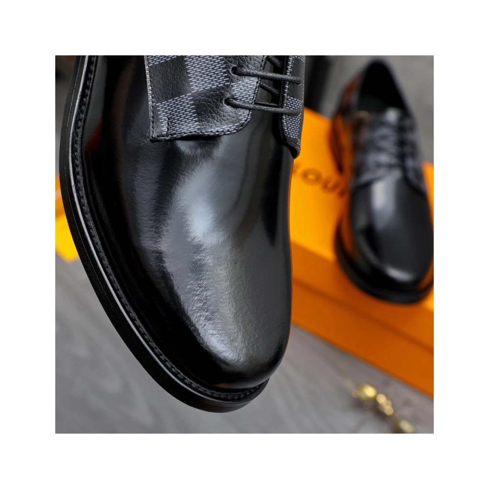 Louis Vuitton leather shoes 082,Louis Vuitton Leather Shoes,LOUIS VUITTON Sneakers,Business Shoes