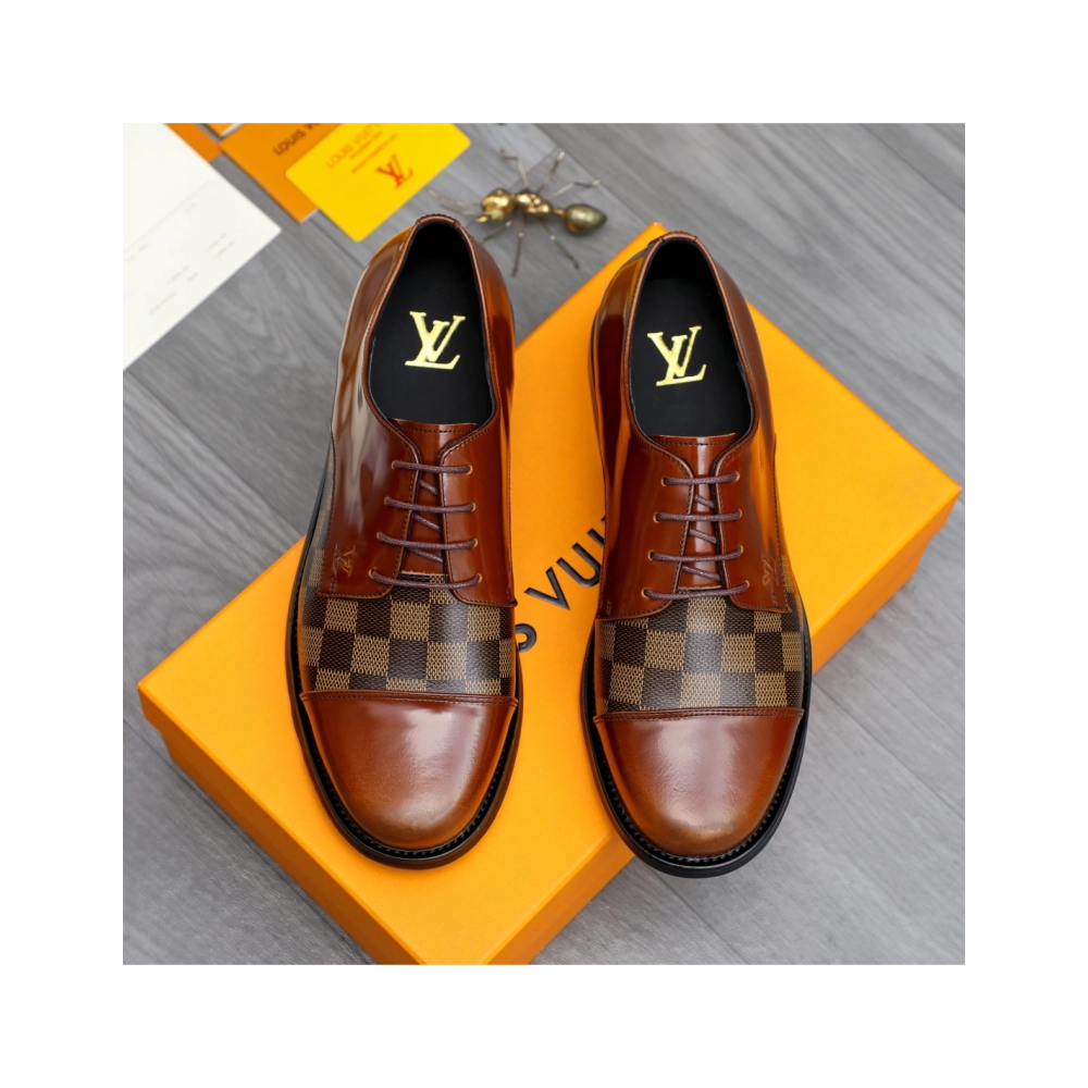 Louis Vuitton leather shoes 083,Louis Vuitton Leather Shoes,LOUIS VUITTON Sneakers,Business Shoes