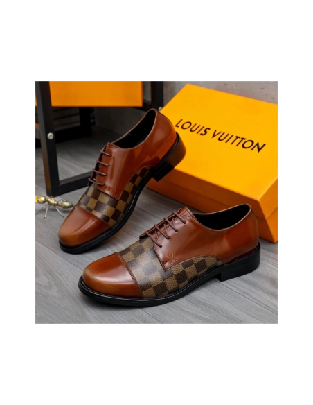 Louis Vuitton leather shoes 083,Louis Vuitton Leather Shoes,LOUIS VUITTON Sneakers,Business Shoes