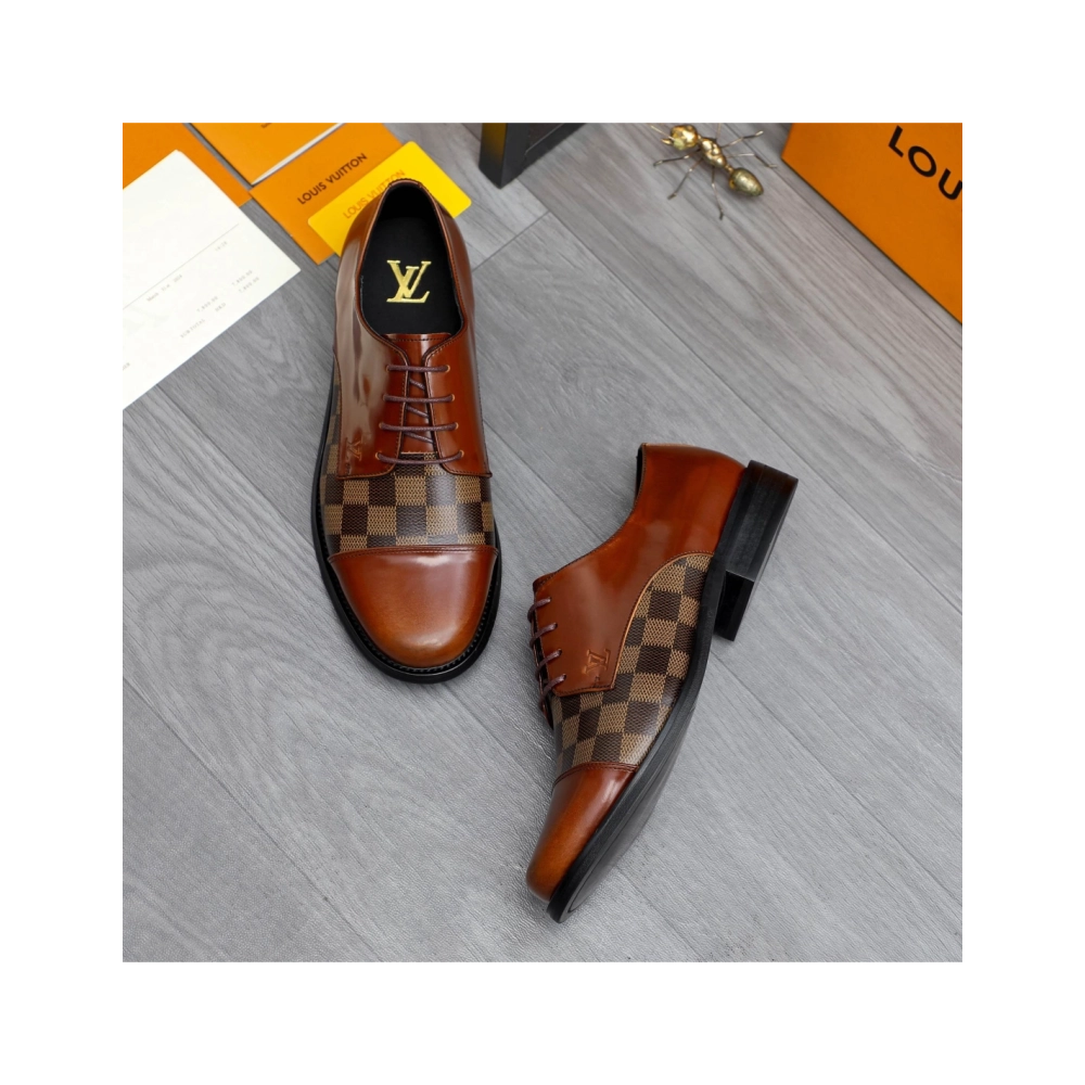 Louis Vuitton leather shoes 083,Louis Vuitton Leather Shoes,LOUIS VUITTON Sneakers,Business Shoes