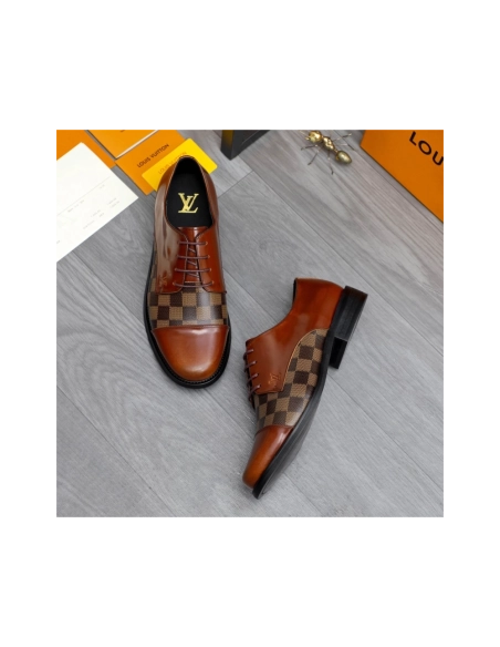 Louis Vuitton leather shoes 083,Louis Vuitton Leather Shoes,LOUIS VUITTON Sneakers,Business Shoes