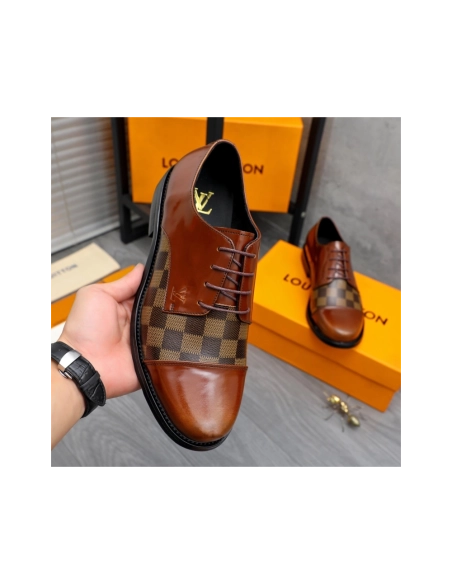 Louis Vuitton leather shoes 083,Louis Vuitton Leather Shoes,LOUIS VUITTON Sneakers,Business Shoes