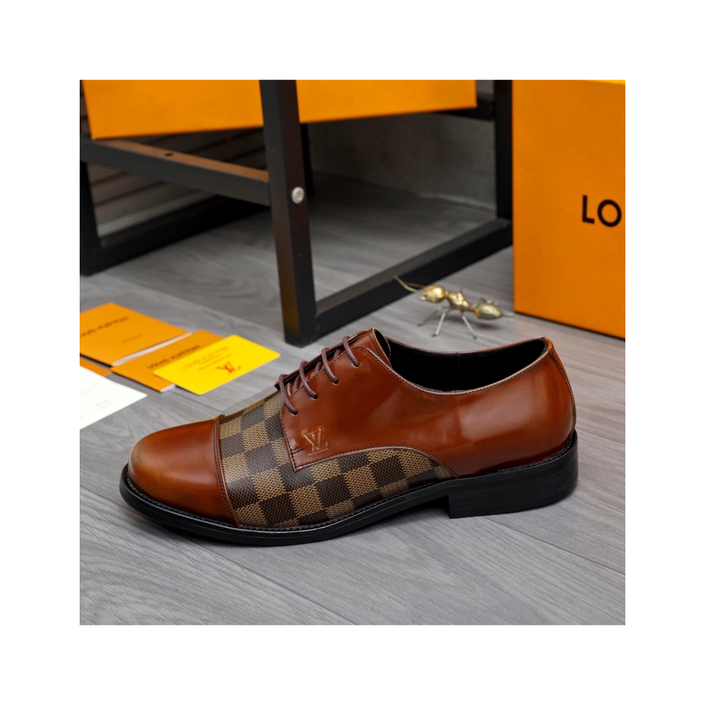 Louis Vuitton leather shoes 083,Louis Vuitton Leather Shoes,LOUIS VUITTON Sneakers,Business Shoes