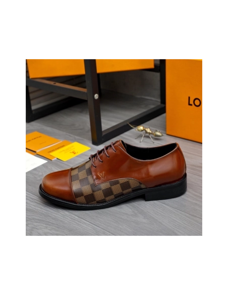 Louis Vuitton leather shoes 083,Louis Vuitton Leather Shoes,LOUIS VUITTON Sneakers,Business Shoes