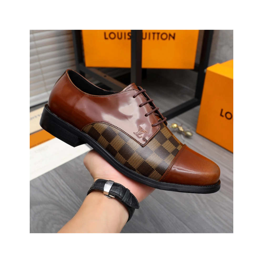 Louis Vuitton leather shoes 083,Louis Vuitton Leather Shoes,LOUIS VUITTON Sneakers,Business Shoes