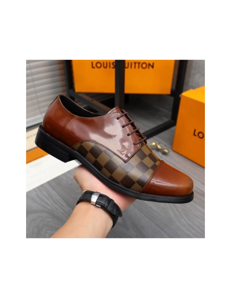 Louis Vuitton leather shoes 083,Louis Vuitton Leather Shoes,LOUIS VUITTON Sneakers,Business Shoes