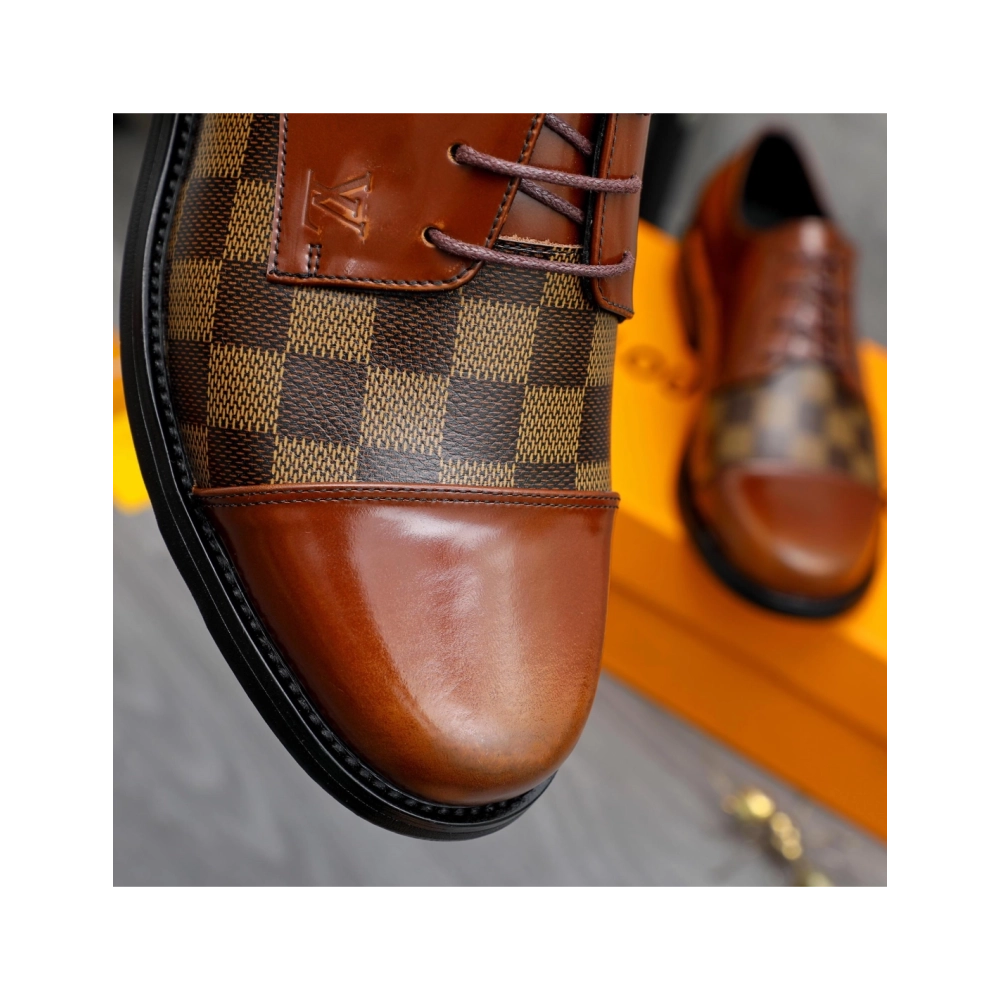 Louis Vuitton leather shoes 083,Louis Vuitton Leather Shoes,LOUIS VUITTON Sneakers,Business Shoes