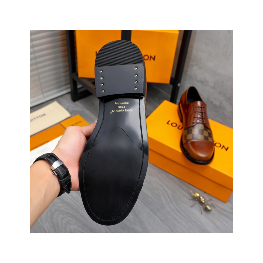 Louis Vuitton leather shoes 083,Louis Vuitton Leather Shoes,LOUIS VUITTON Sneakers,Business Shoes