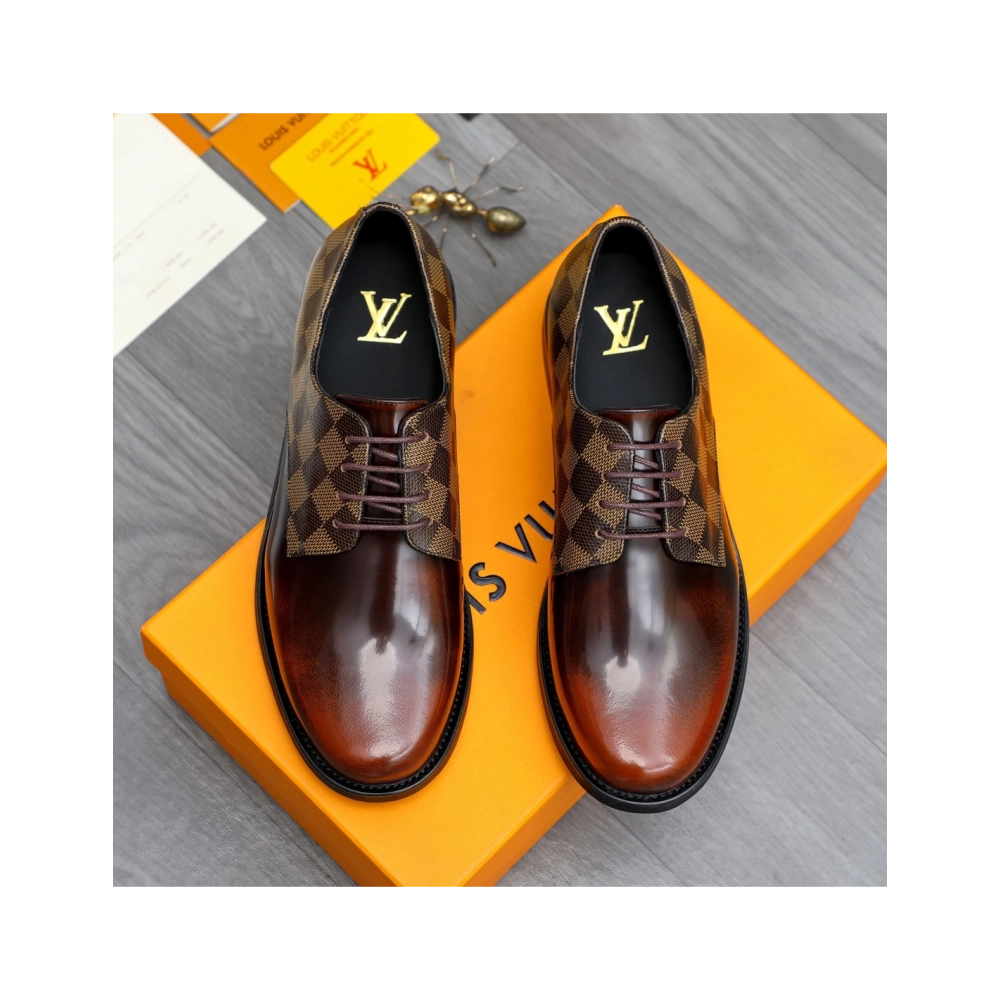 Louis Vuitton leather shoes 084,Louis Vuitton Leather Shoes,LOUIS VUITTON Sneakers,Business Shoes