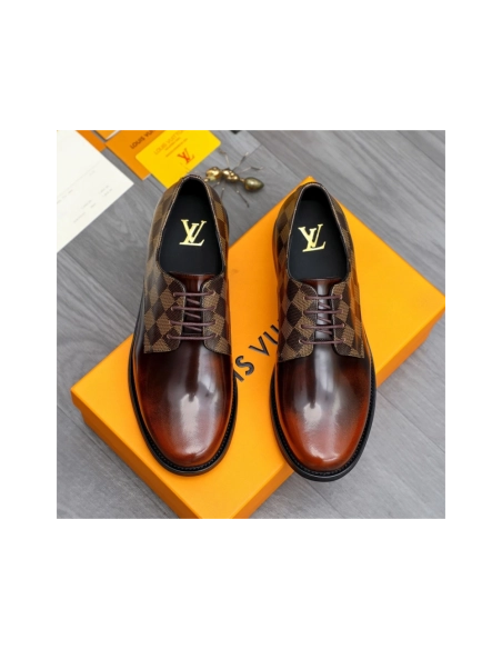 Louis Vuitton leather shoes 084,Louis Vuitton Leather Shoes,LOUIS VUITTON Sneakers,Business Shoes