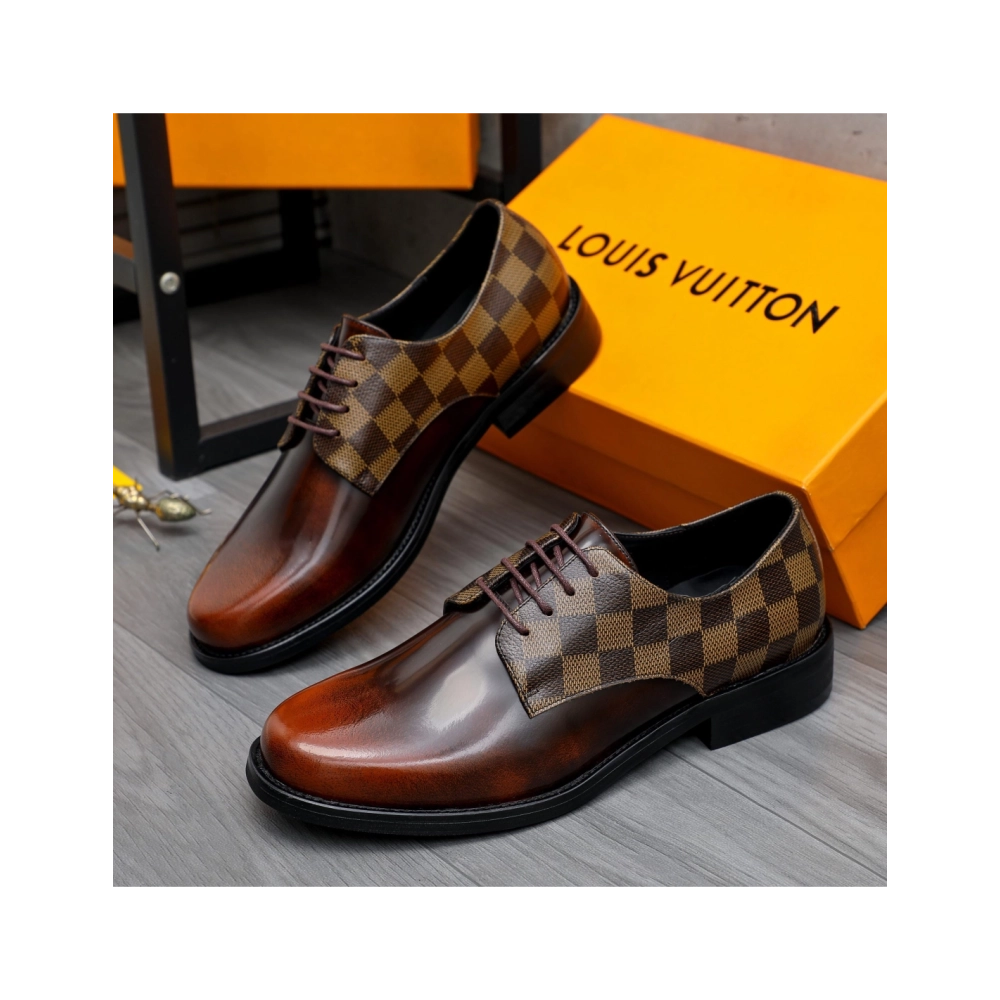 Louis Vuitton leather shoes 084,Louis Vuitton Leather Shoes,LOUIS VUITTON Sneakers,Business Shoes