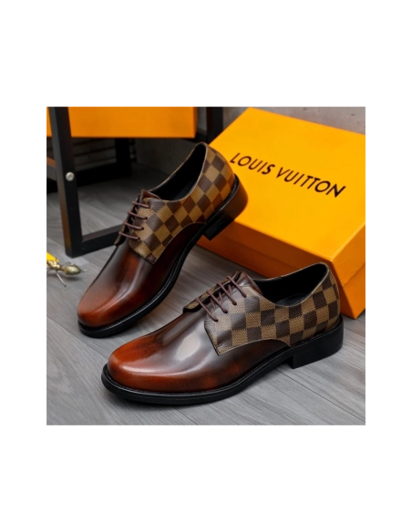 Louis Vuitton leather shoes 084,Louis Vuitton Leather Shoes,LOUIS VUITTON Sneakers,Business Shoes
