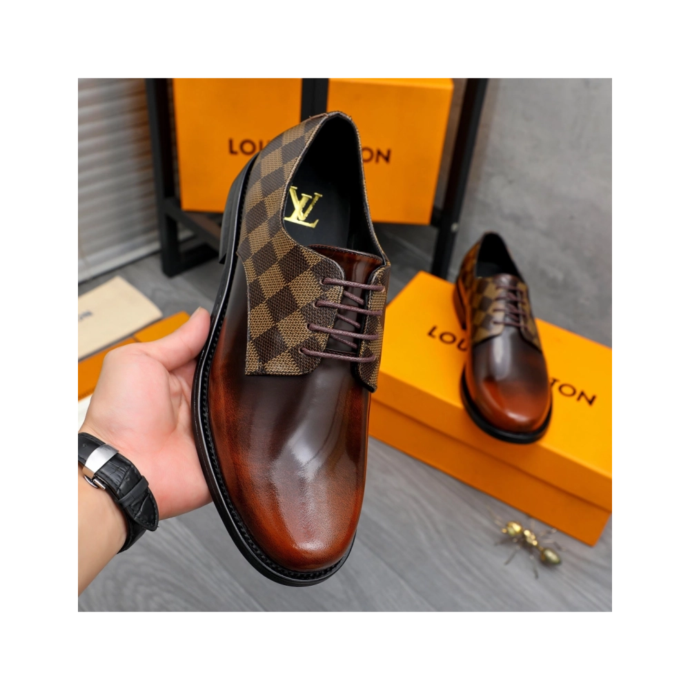 Louis Vuitton leather shoes 084,Louis Vuitton Leather Shoes,LOUIS VUITTON Sneakers,Business Shoes