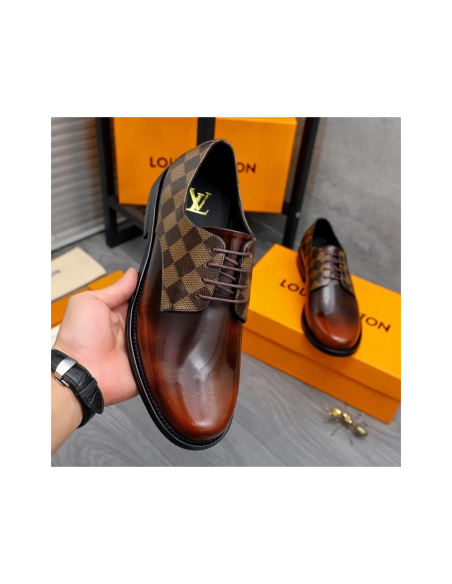 Louis Vuitton leather shoes 084,Louis Vuitton Leather Shoes,LOUIS VUITTON Sneakers,Business Shoes