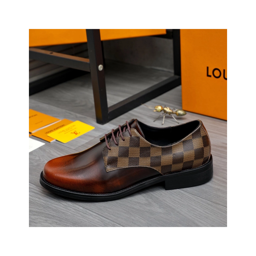 Louis Vuitton leather shoes 084,Louis Vuitton Leather Shoes,LOUIS VUITTON Sneakers,Business Shoes