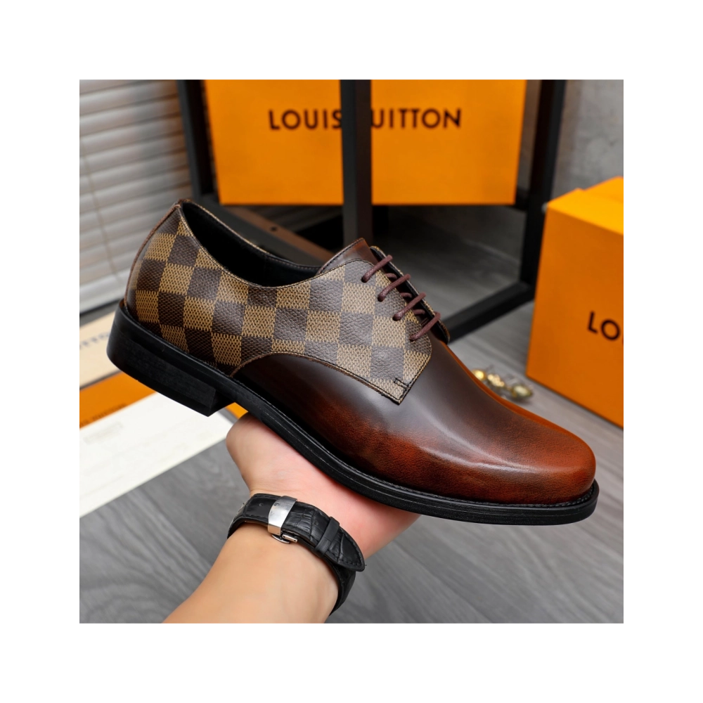 Louis Vuitton leather shoes 084,Louis Vuitton Leather Shoes,LOUIS VUITTON Sneakers,Business Shoes