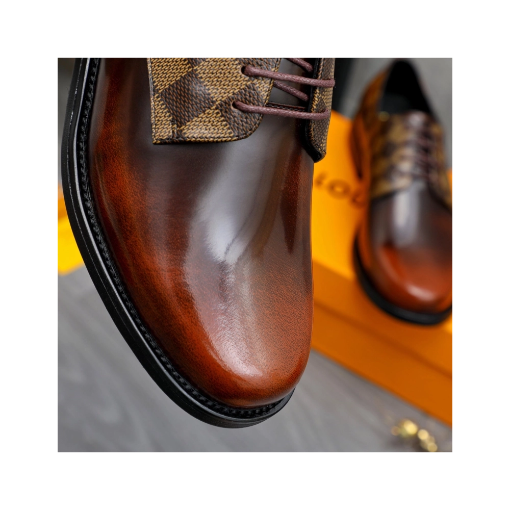 Louis Vuitton leather shoes 084,Louis Vuitton Leather Shoes,LOUIS VUITTON Sneakers,Business Shoes