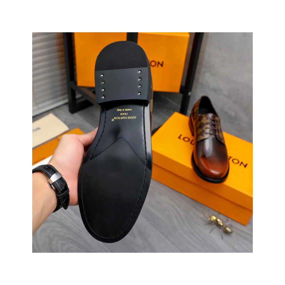 Louis Vuitton leather shoes 084,Louis Vuitton Leather Shoes,LOUIS VUITTON Sneakers,Business Shoes